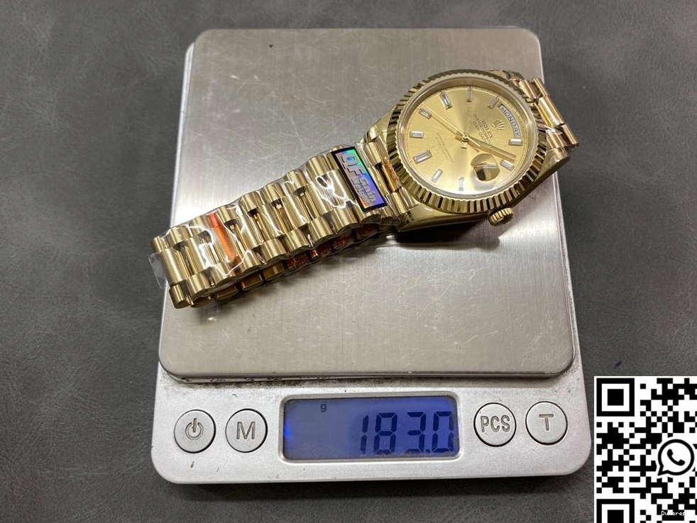Date SmoothTexture Diamond 983 Steel Gold Hourmarker Factory Day M228238-0005 Dial Tungsten Rolex v5 QF 0715